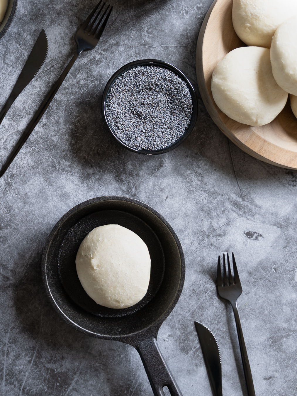 Plain dumpling close-up — Poppy Seed Dumplings