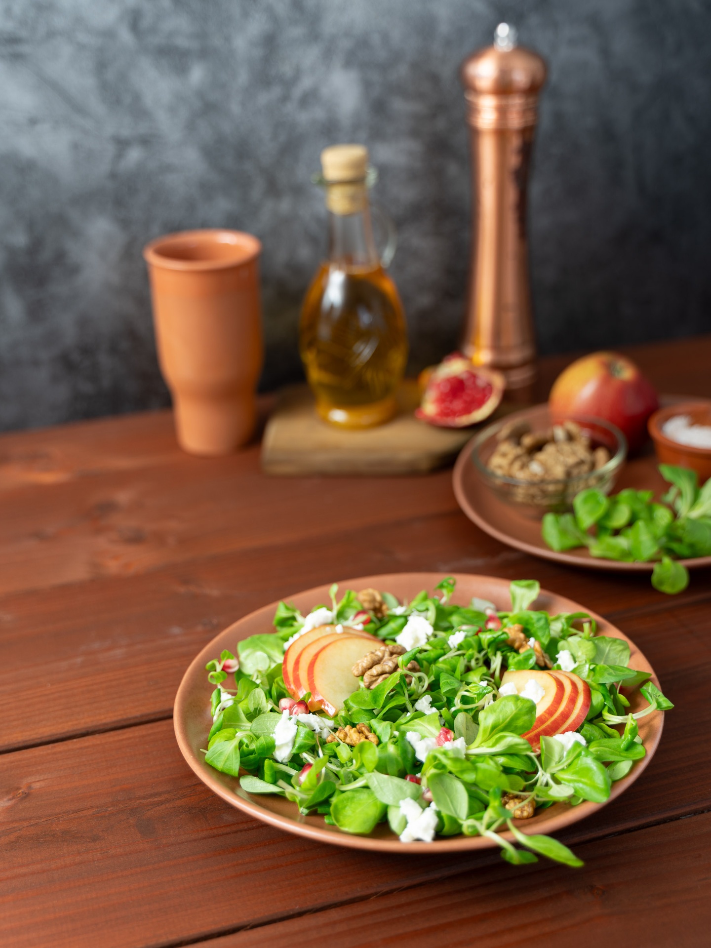 Editorial food photography — Garden Salads cluster