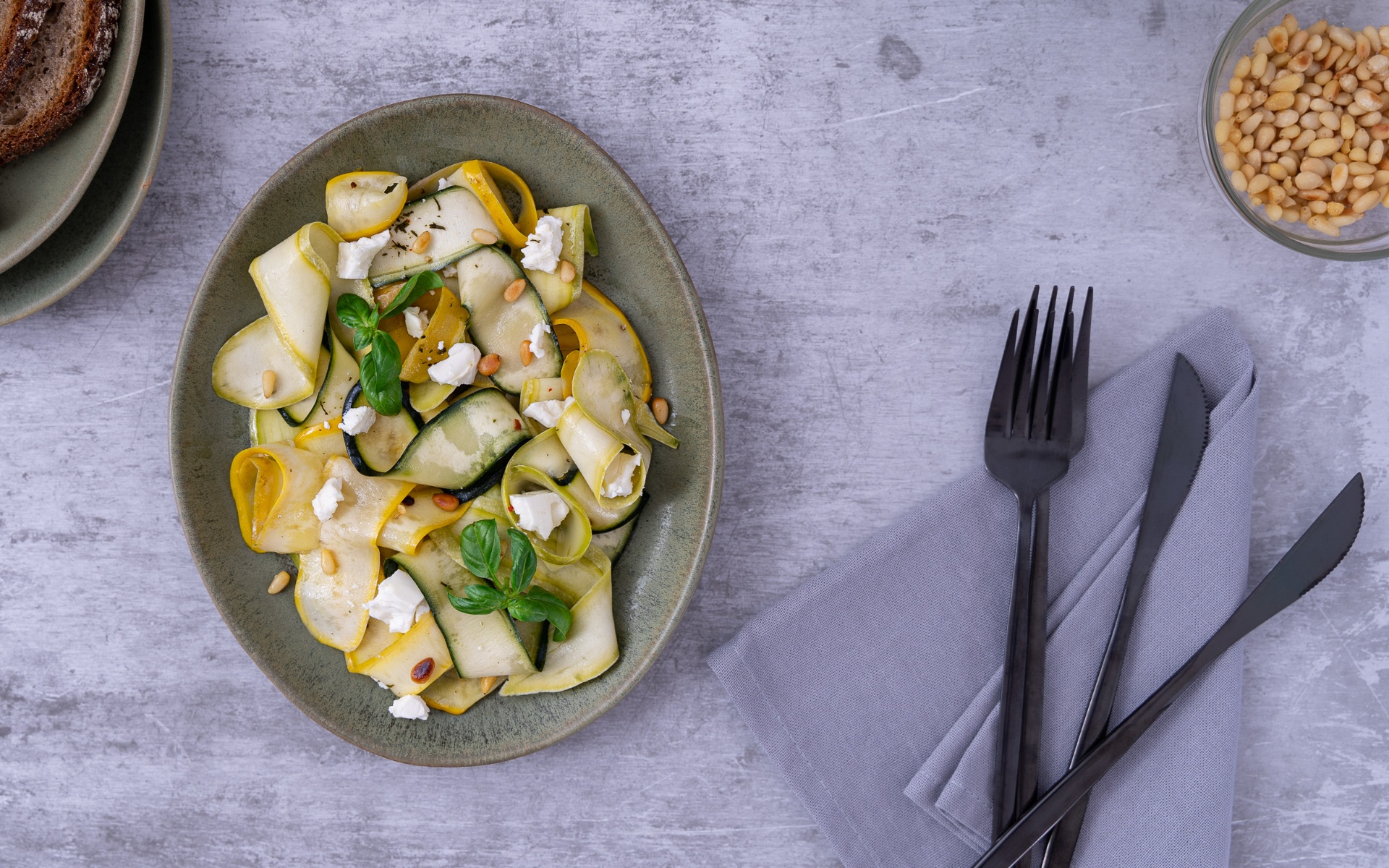 Editorial food photography — Garden Salads cluster