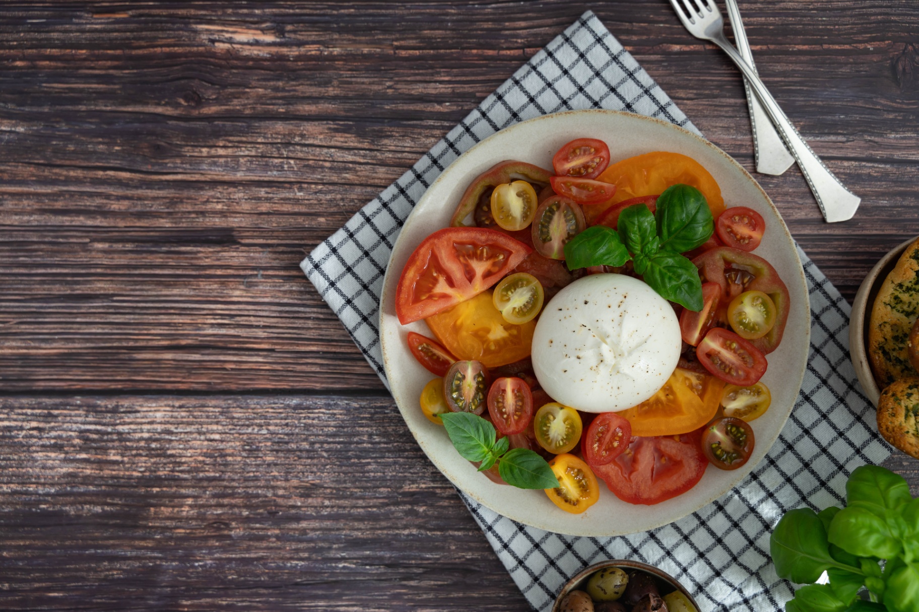 Tomato burrata plate — Tomato & Basil