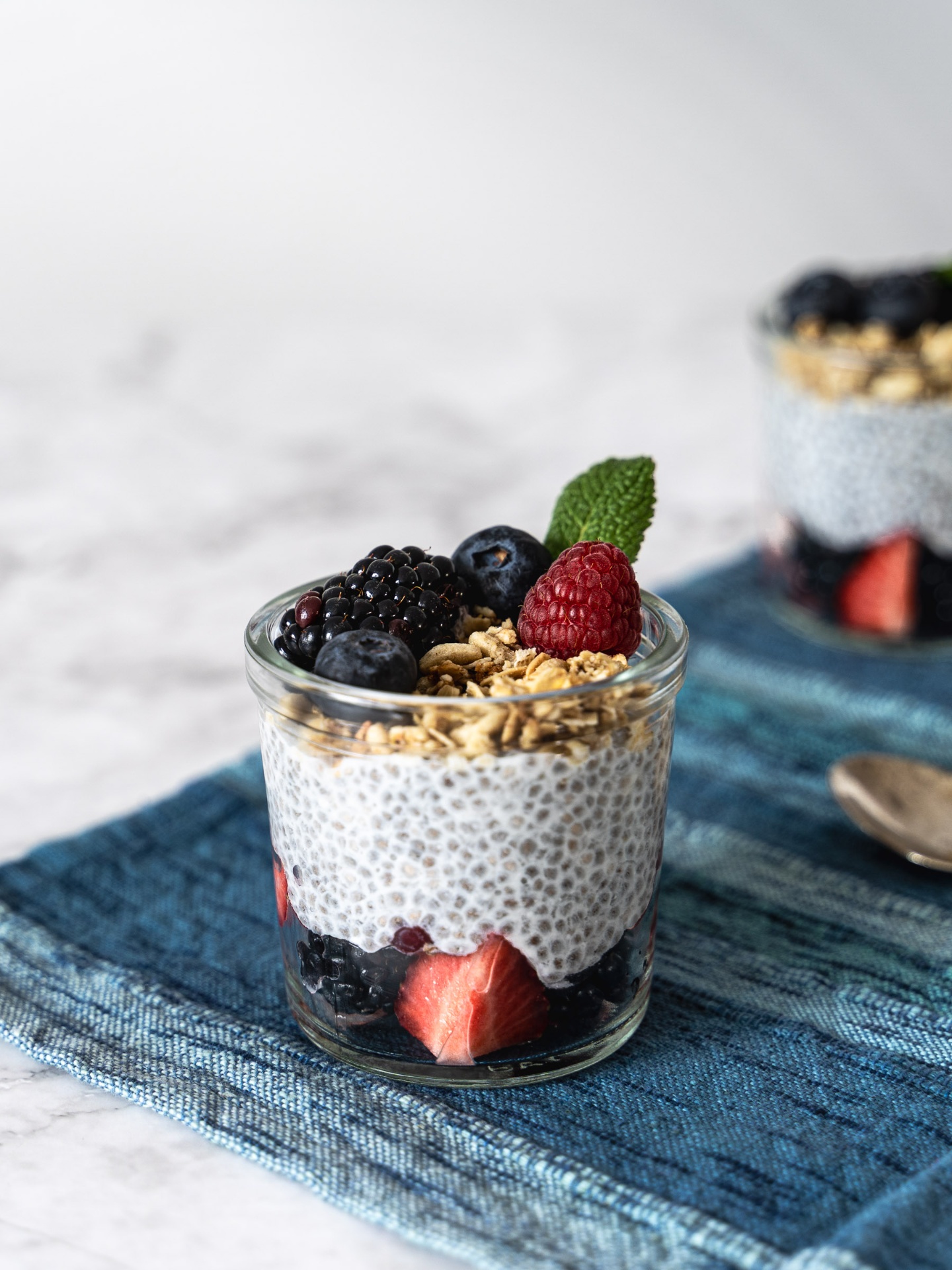 Chia parfait with berries — Pancakes, Waffles & Berries