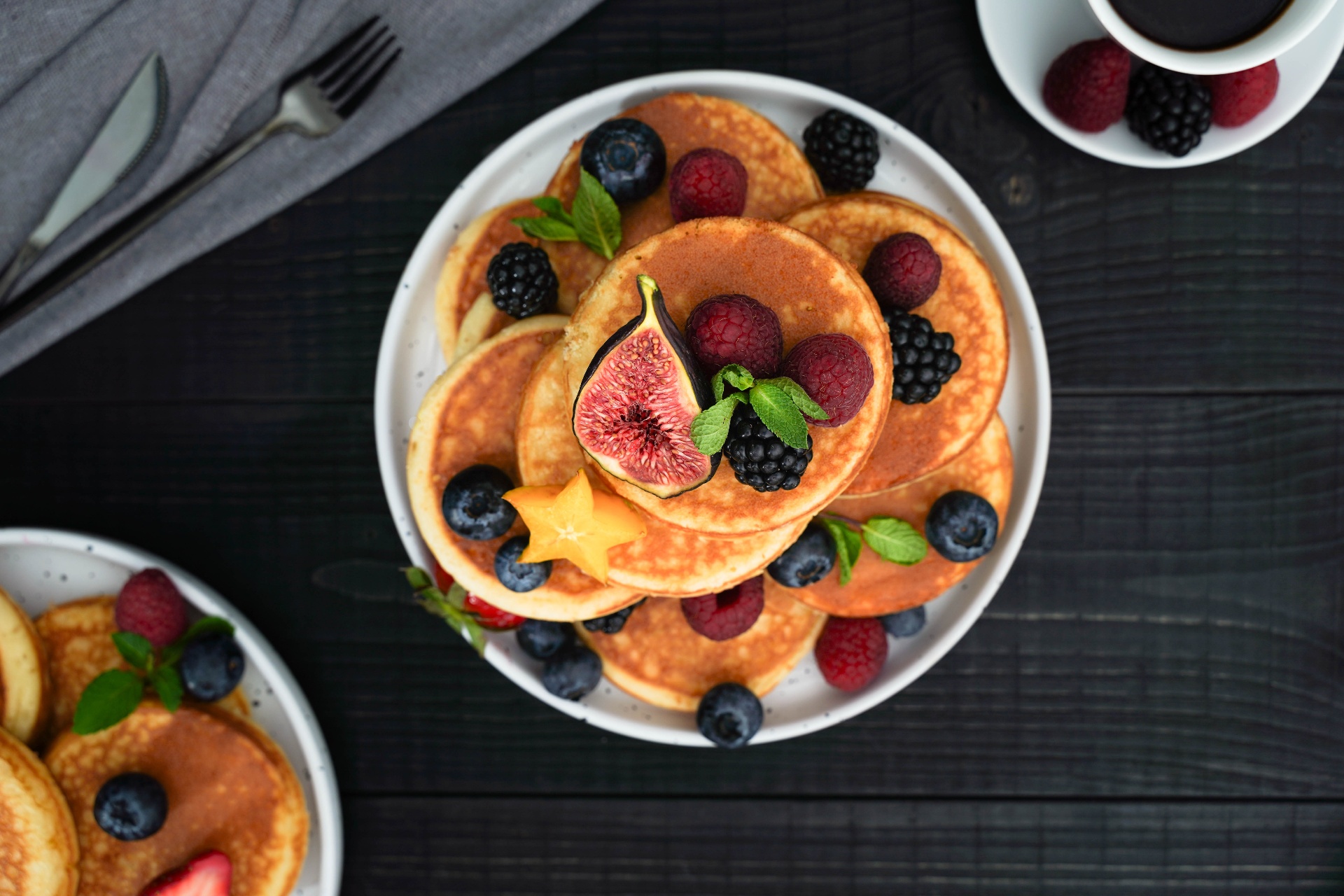 Waffles composition — Pancakes, Waffles & Berries