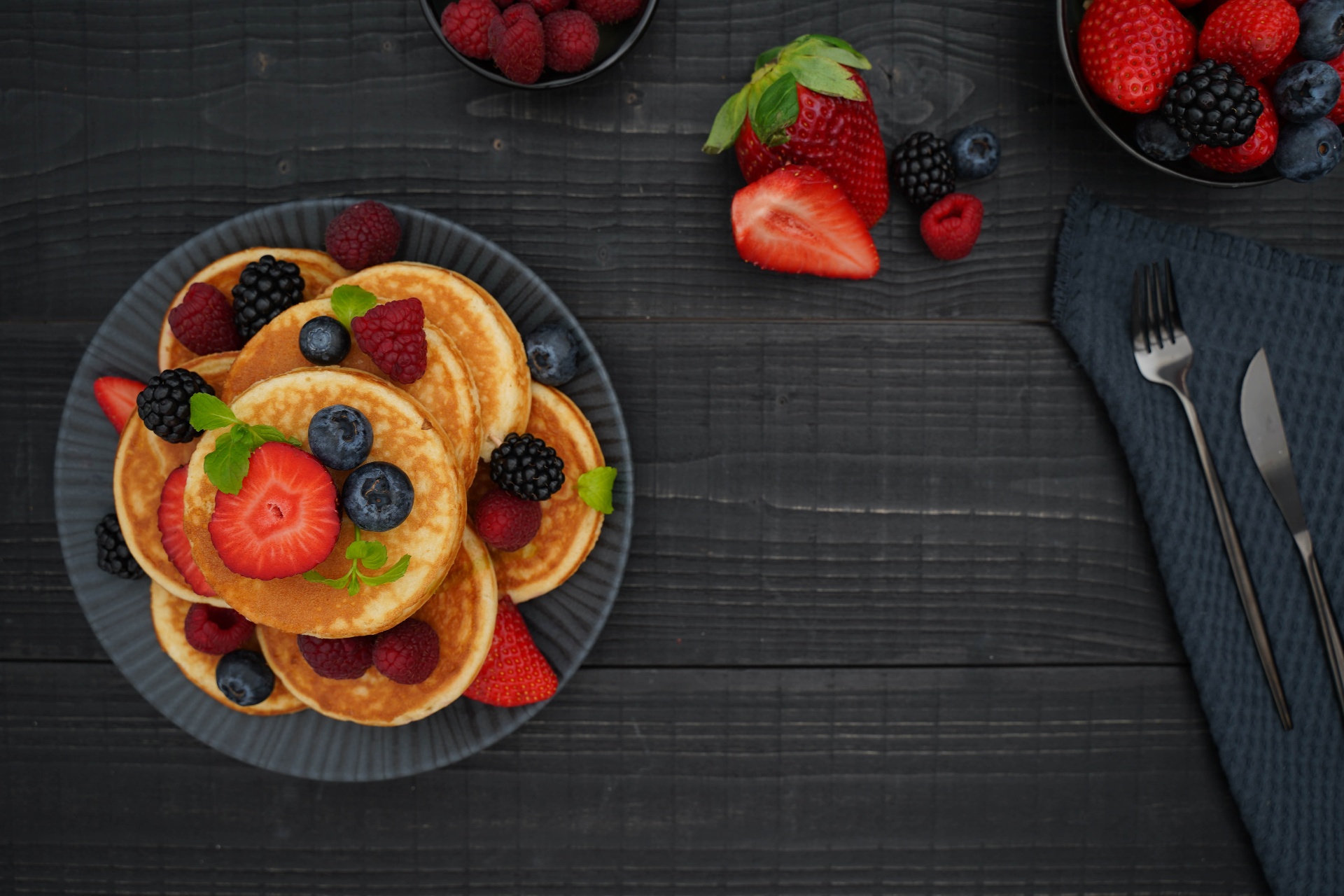 Waffles composition — Pancakes, Waffles & Berries