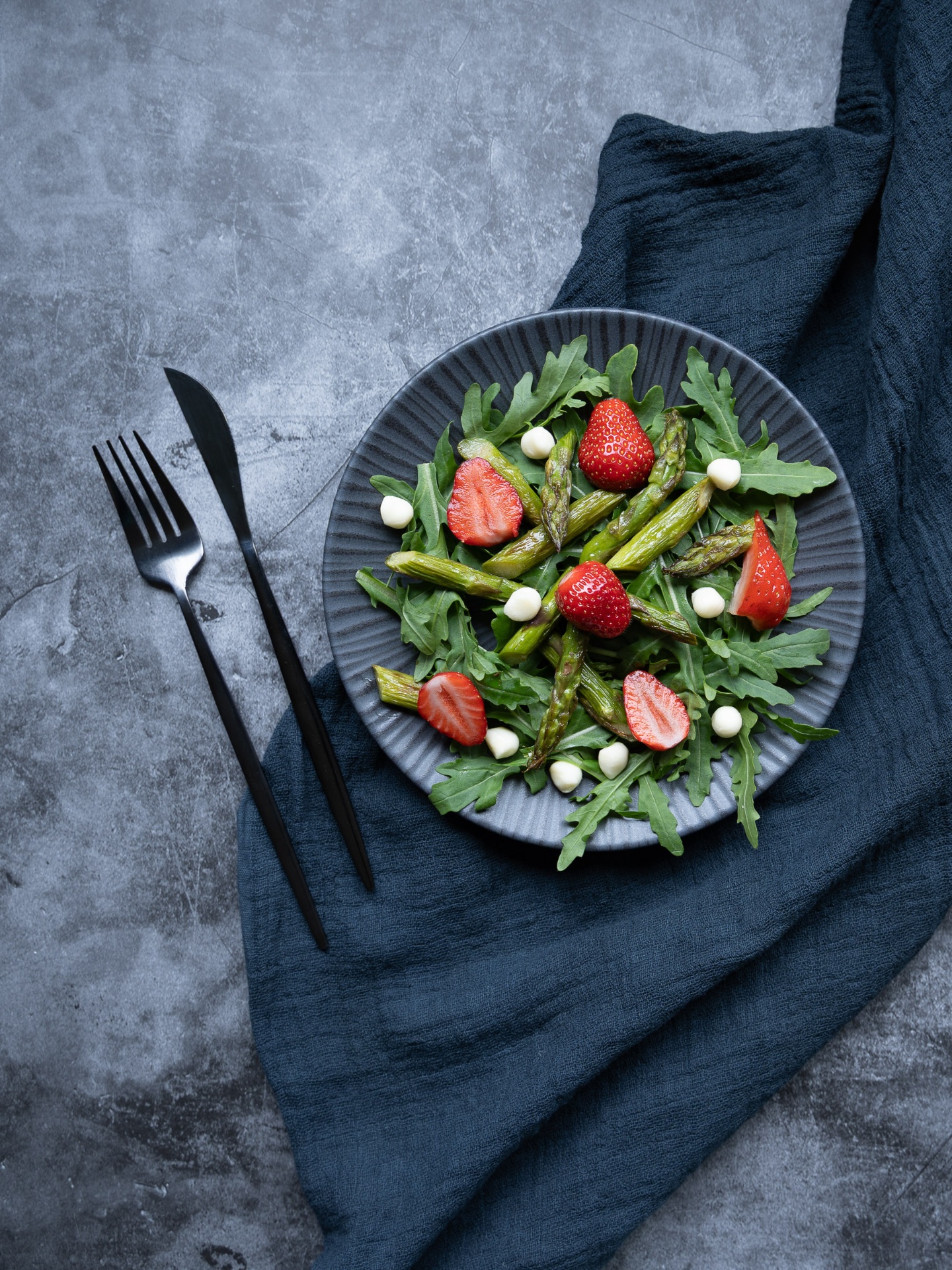 Editorial food photography — Garden Salads cluster