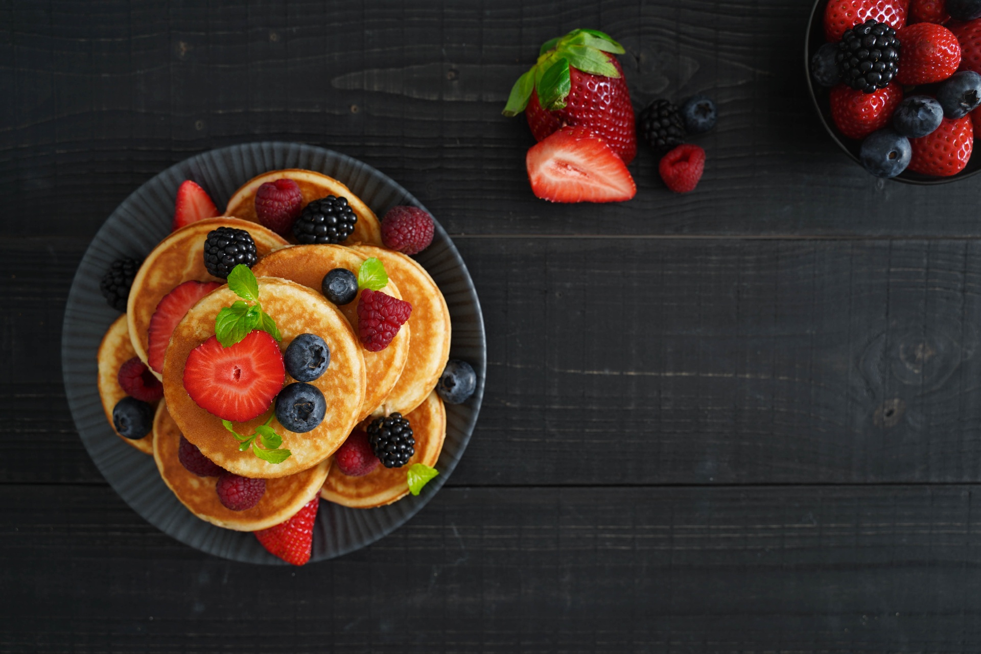 Waffles composition — Pancakes, Waffles & Berries