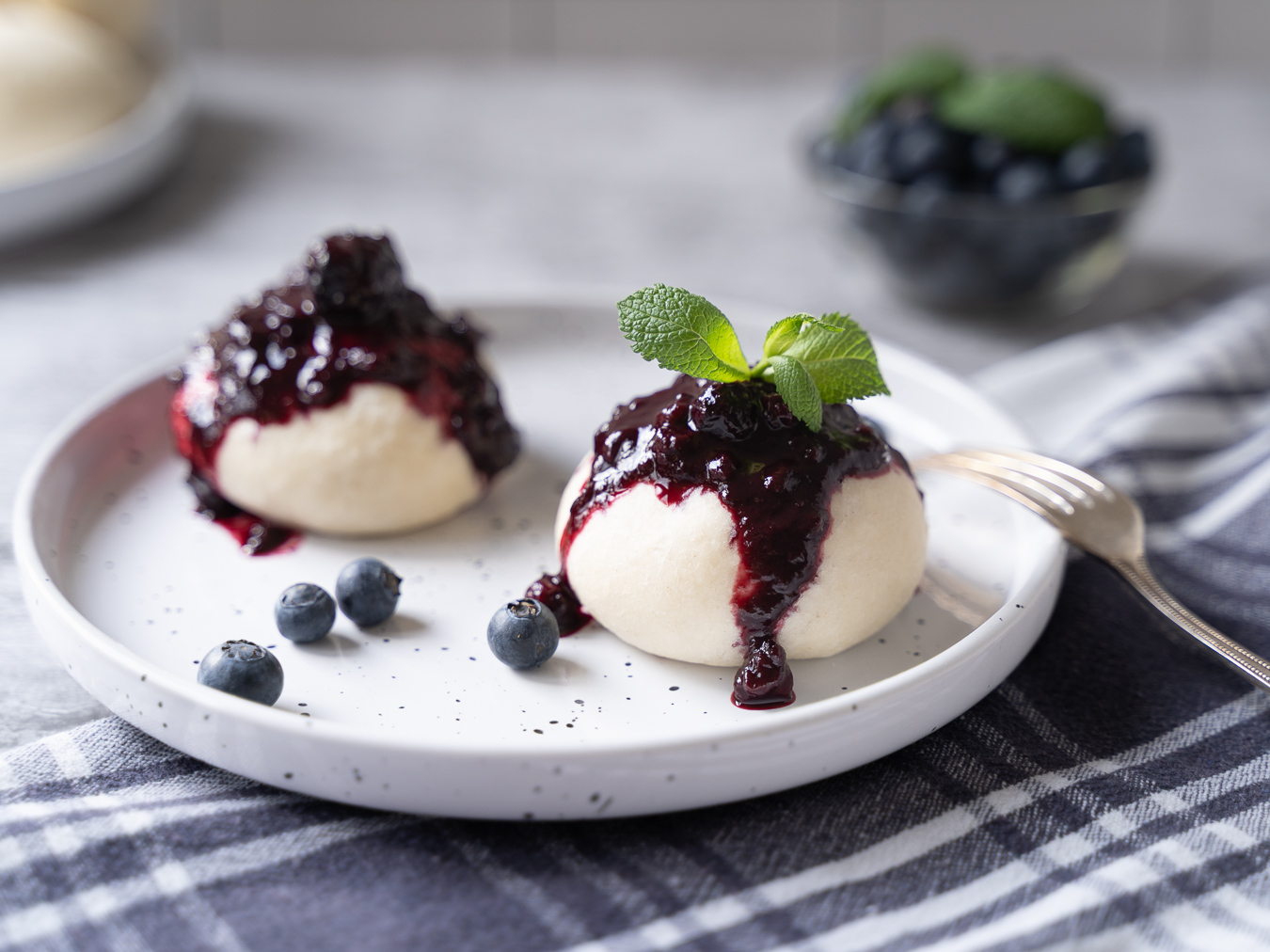 Dumplings with berry sauce — Poppy Seed Dumplings