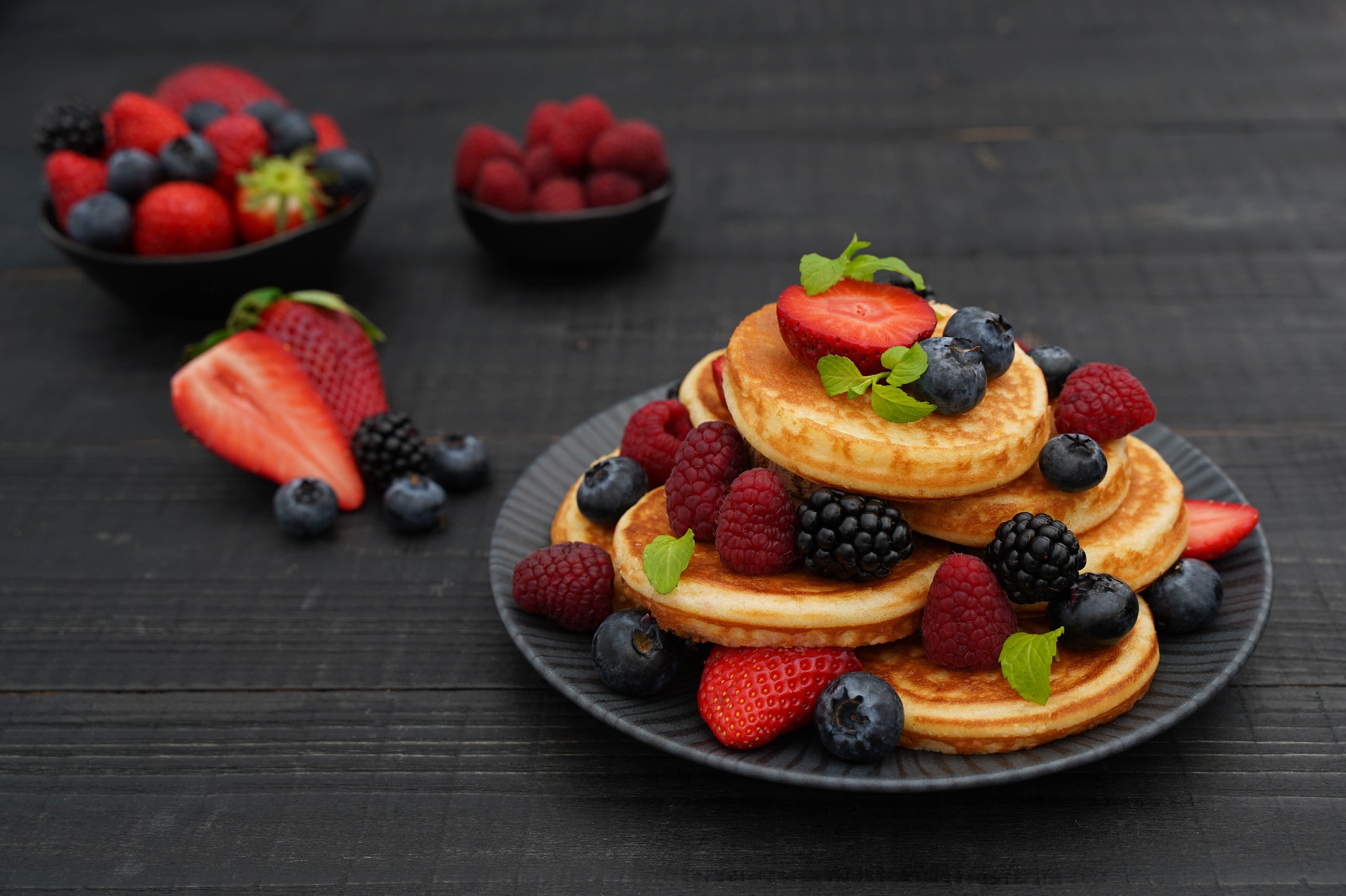 Waffles composition — Pancakes, Waffles & Berries
