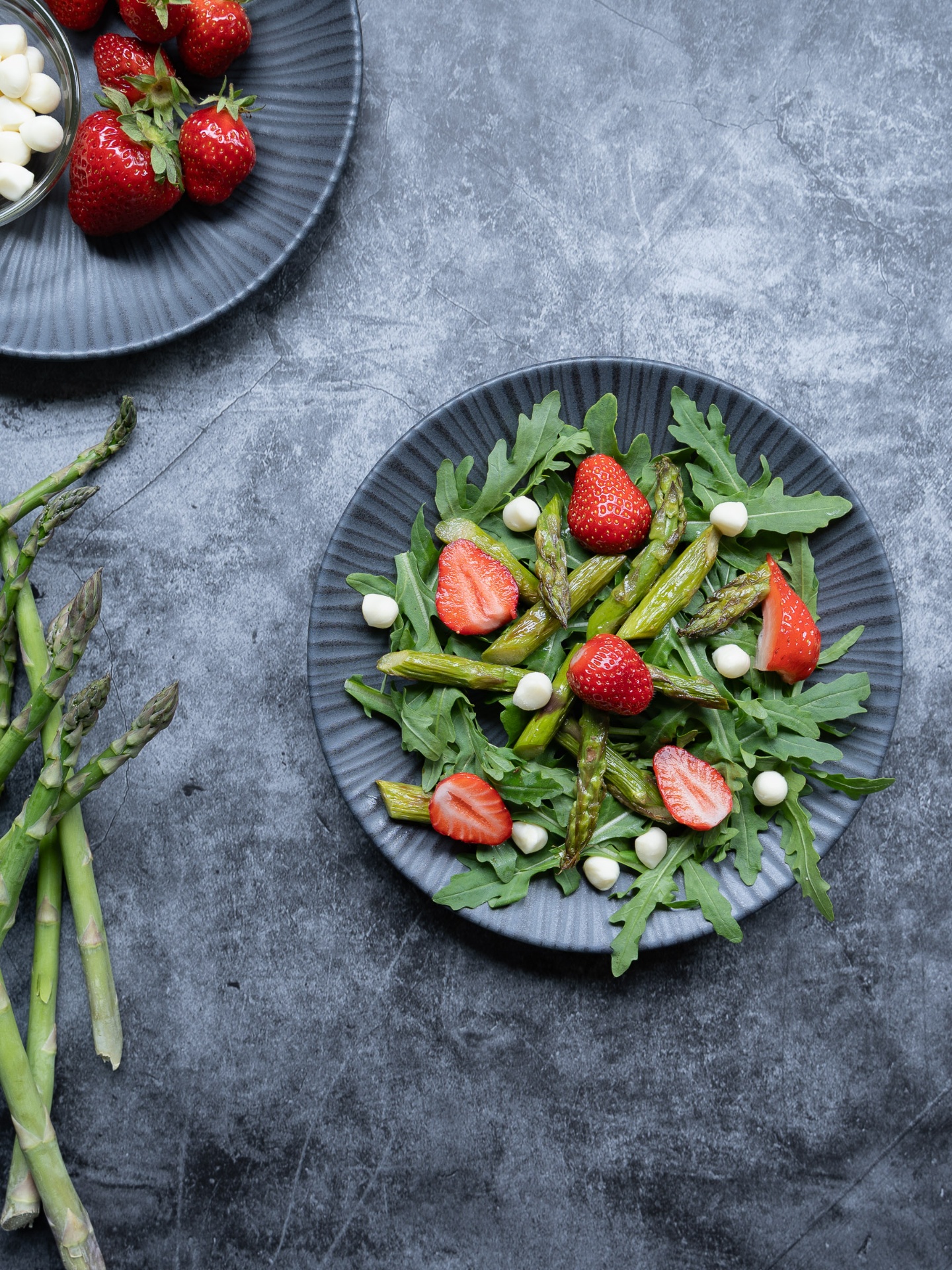 Editorial food photography — Garden Salads cluster