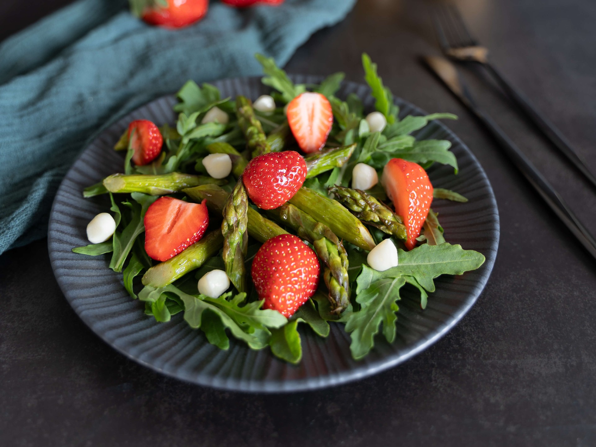Editorial food photography — Garden Salads cluster